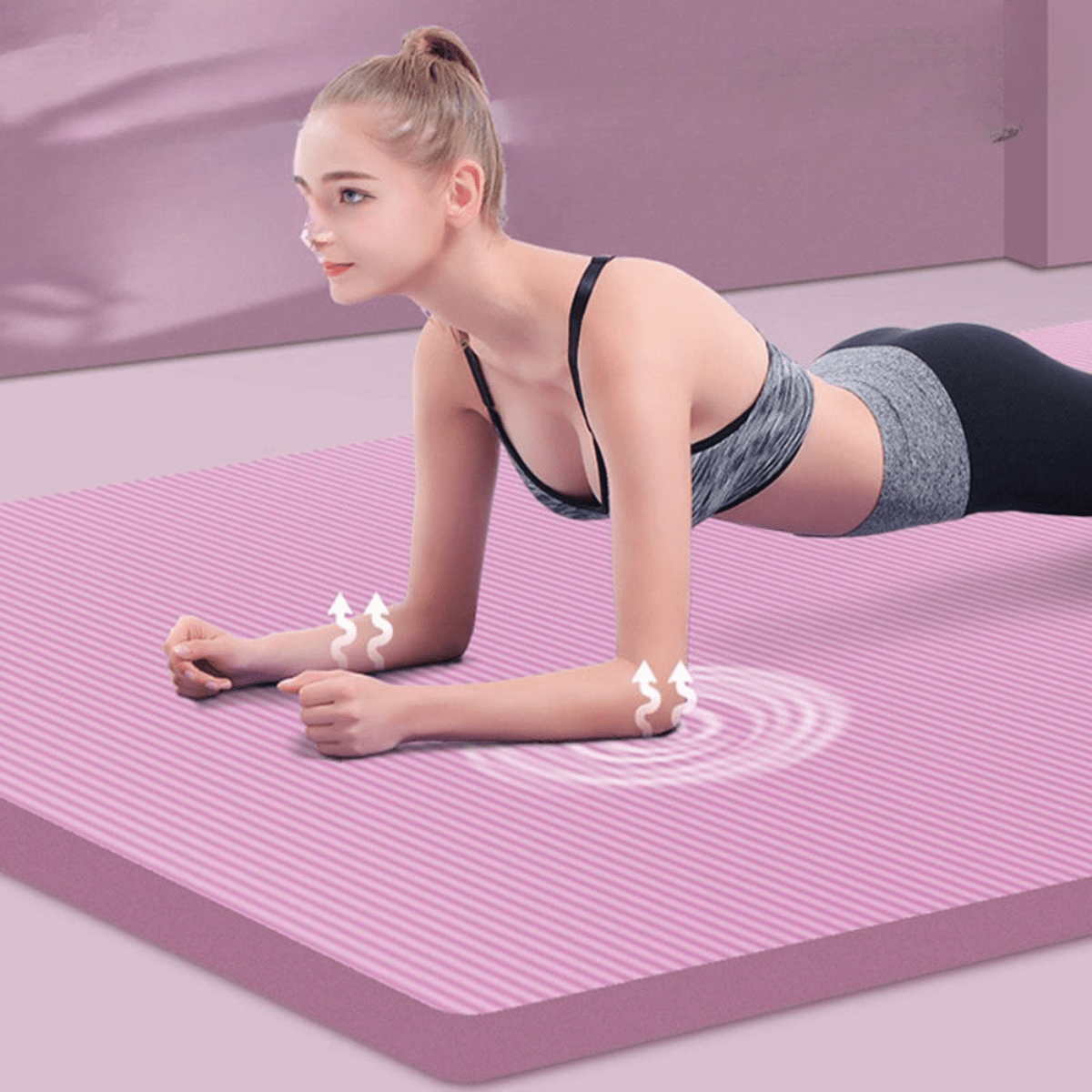 2m Extra Long Yoga Mat 15mm Foam with Carry Bag - Darian Fits