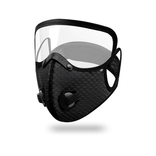 Cycling Face Mask with Goggles – Dustproof Protective Mask with Replaceable Carbon Filter, Breathable… — product image 2