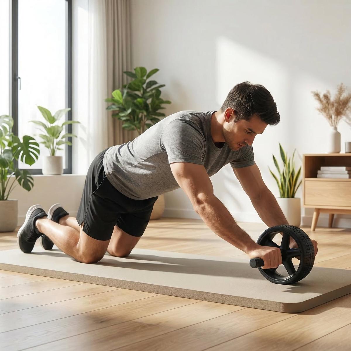 Ab Roller Wheel with Ergonomic Handles for Core Workouts - Darian Fits