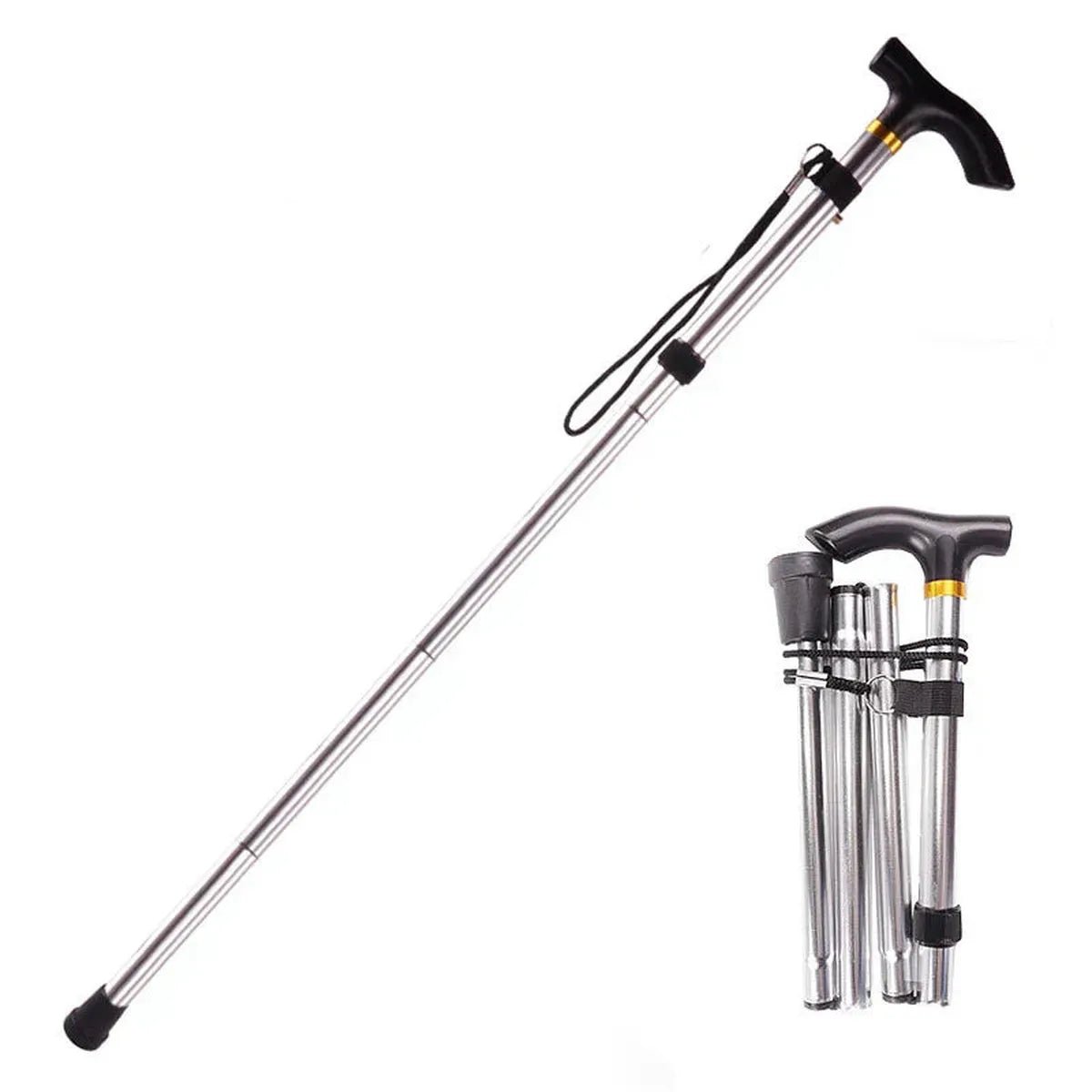 Aluminum Folding Telescopic Trekking Pole 27cm Compact - Darian Fits