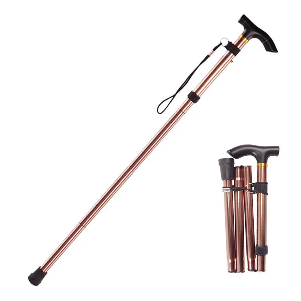 Aluminum Folding Telescopic Trekking Pole 27cm Compact - Darian Fits