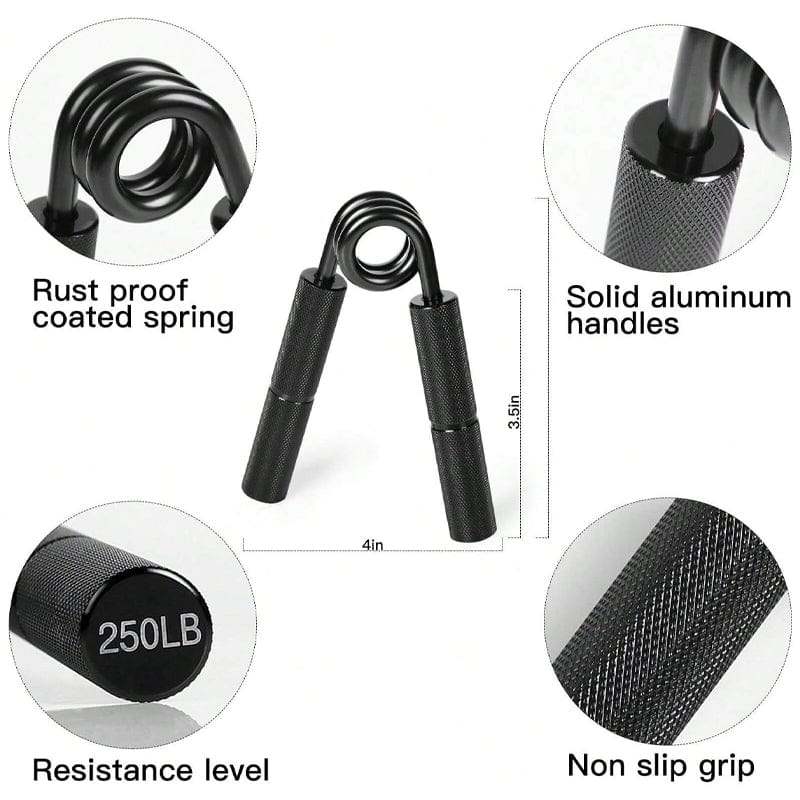 Metal Hand Gripper – 50LB-350LB Adjustable Finger Exerciser for Grip Strength, Muscle Arms Trainer,… — product image 12