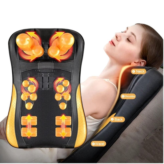 Shiatsu Neck and Back Massager Pillow – Electric Cushion with Infrared Heat, Deep Tissue Kneading, 3… — product image 2