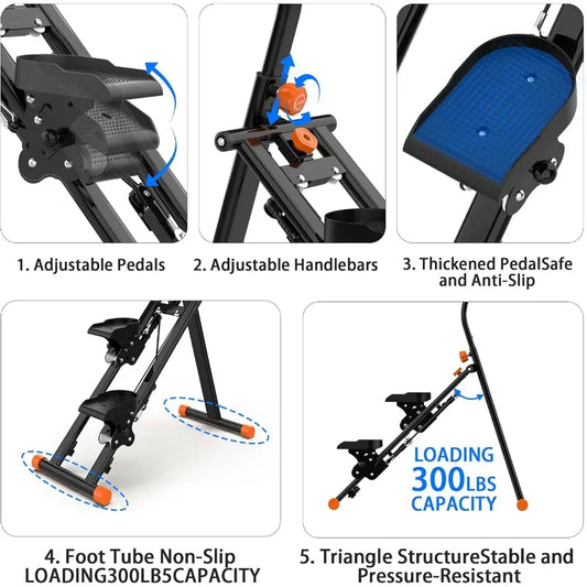 Stair Stepper for Home – Folding Vertical Climber Workout Machine for Full Body Exercise — product image 2