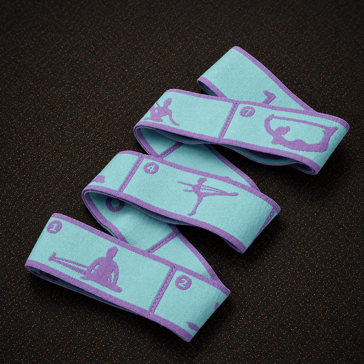 Elastic Resistance Band with Numbered Grids for Yoga - Darian Fits