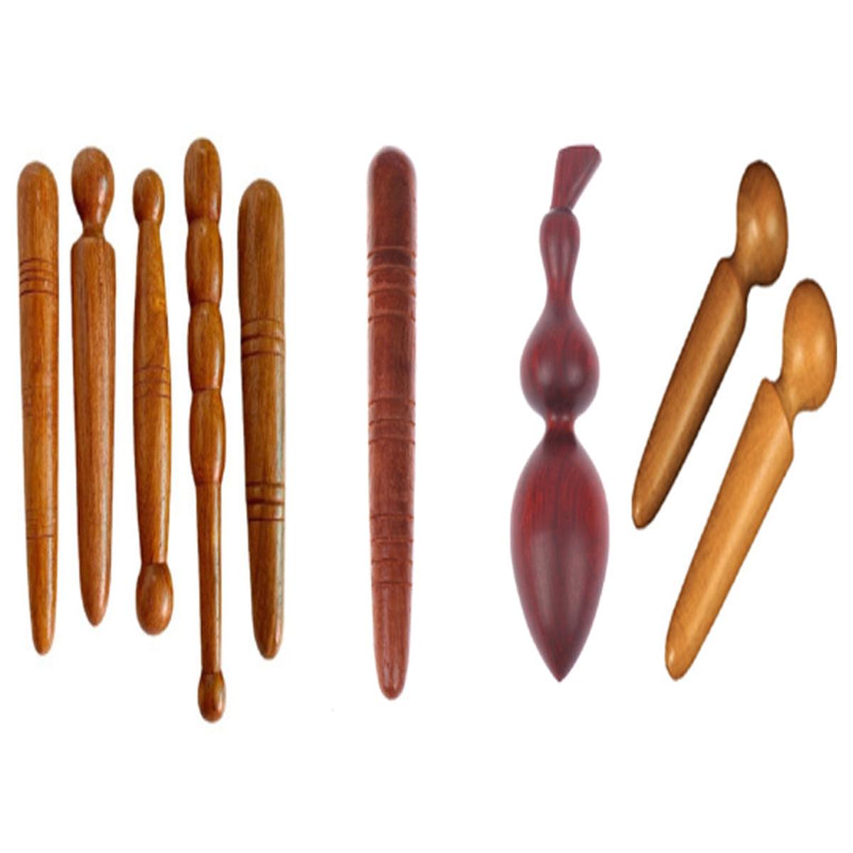 Natural Wood Massage Roller Stick for Body and Feet - Darian Fits