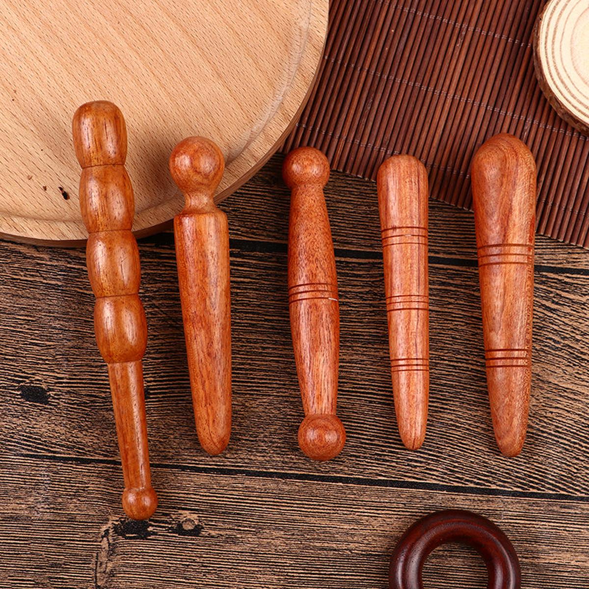 Natural Wood Massage Roller Stick for Body and Feet - Darian Fits