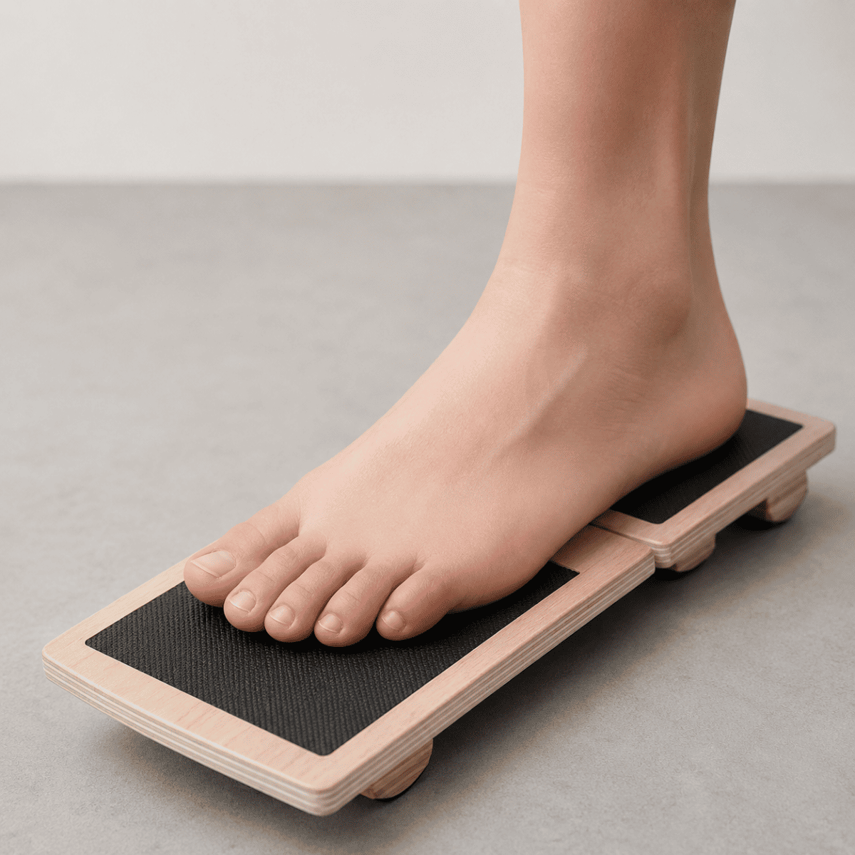 Wooden Ankle Balance Board 30 x 10.8 cm Stability Trainer - Darian Fits