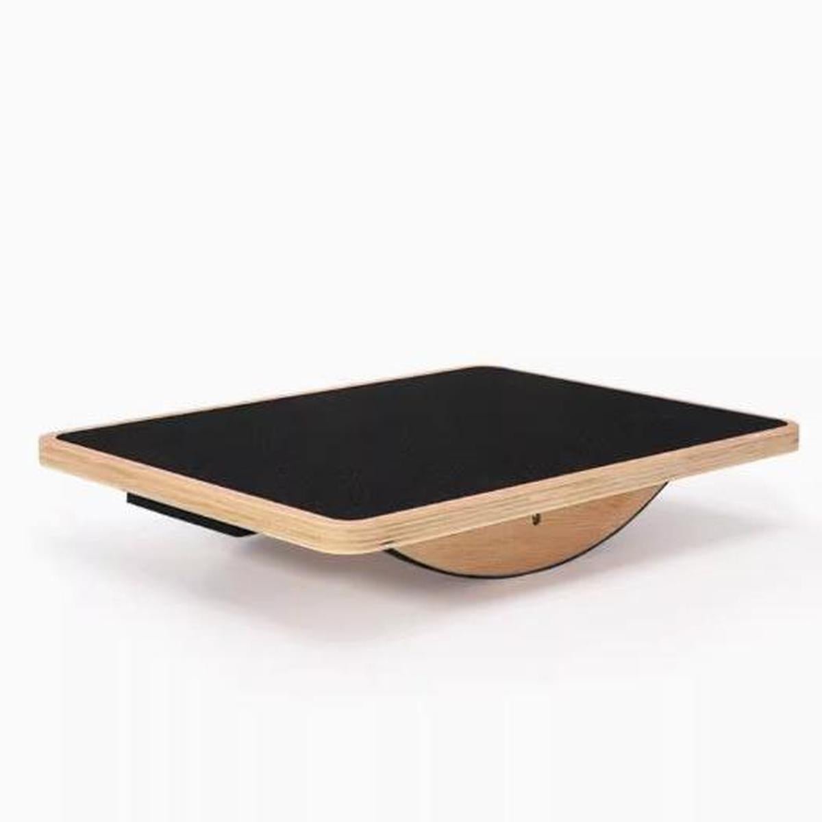 360° Wobble Balance Board with Wooden Top and Rubber Base - Darian Fits