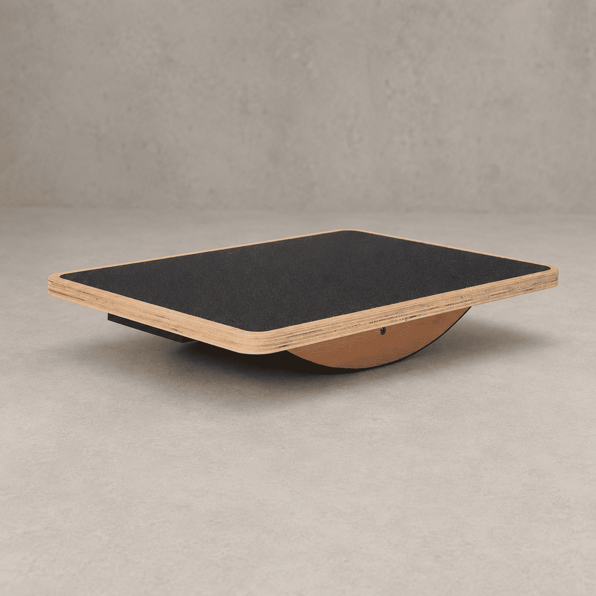 360° Wobble Balance Board with Wooden Top and Rubber Base - Darian Fits