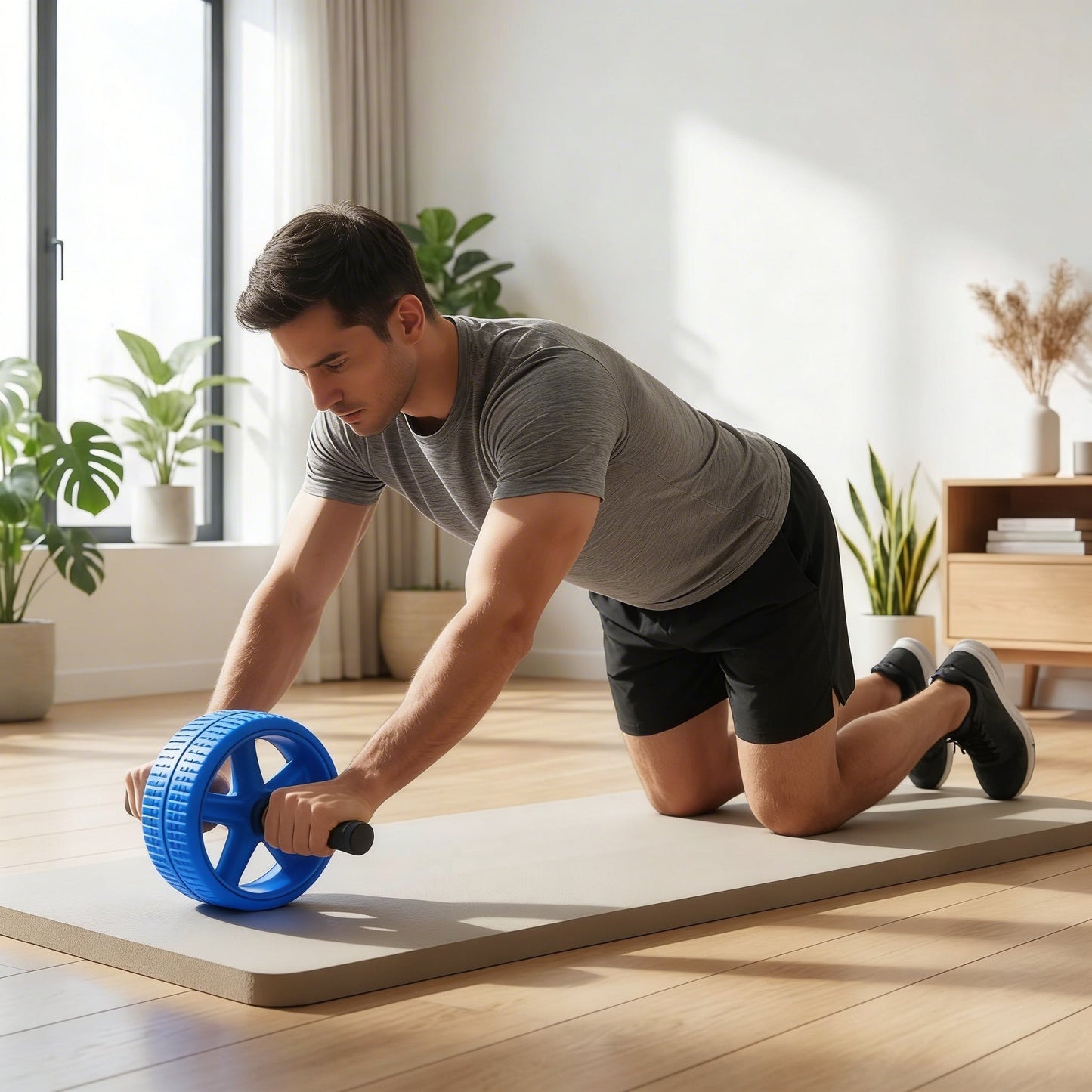 Core Ab Roller Wheel for Home Fitness Training – Stable Design, Smooth Rolling, Non-Slip Handles — product image 2