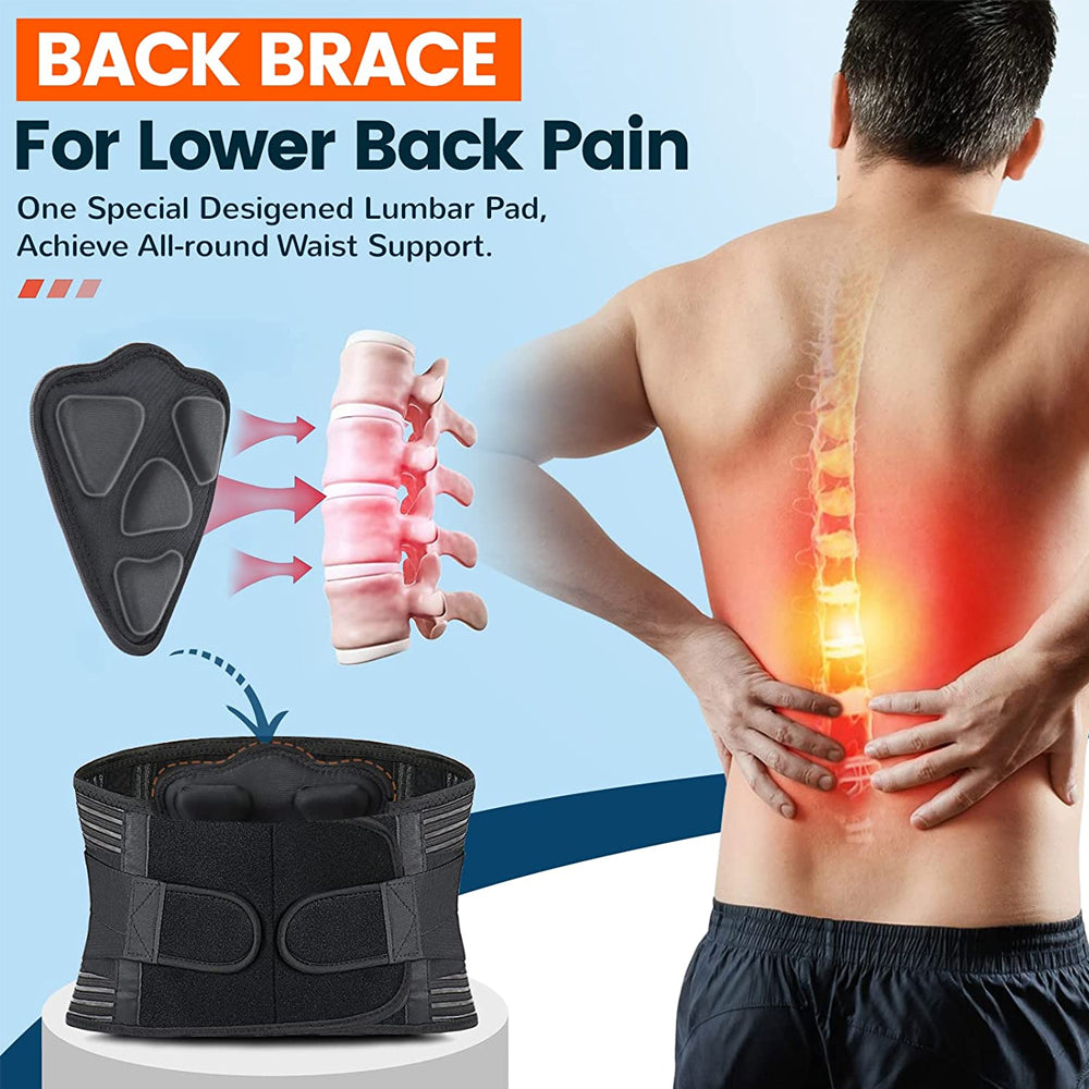 Lower Back Brace with 6 Stays – Orthopedic Lumbar Support Belt for Gym, Pain Relief, Anti-Skid… — product image 3