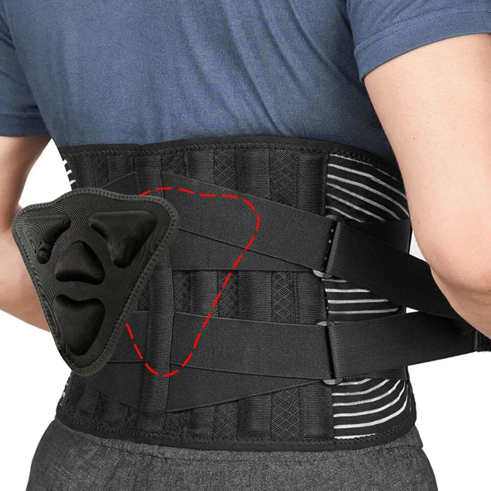 Lower Back Brace with 6 Stays – Orthopedic Lumbar Support Belt for Gym, Pain Relief, Anti-Skid… — product image 1