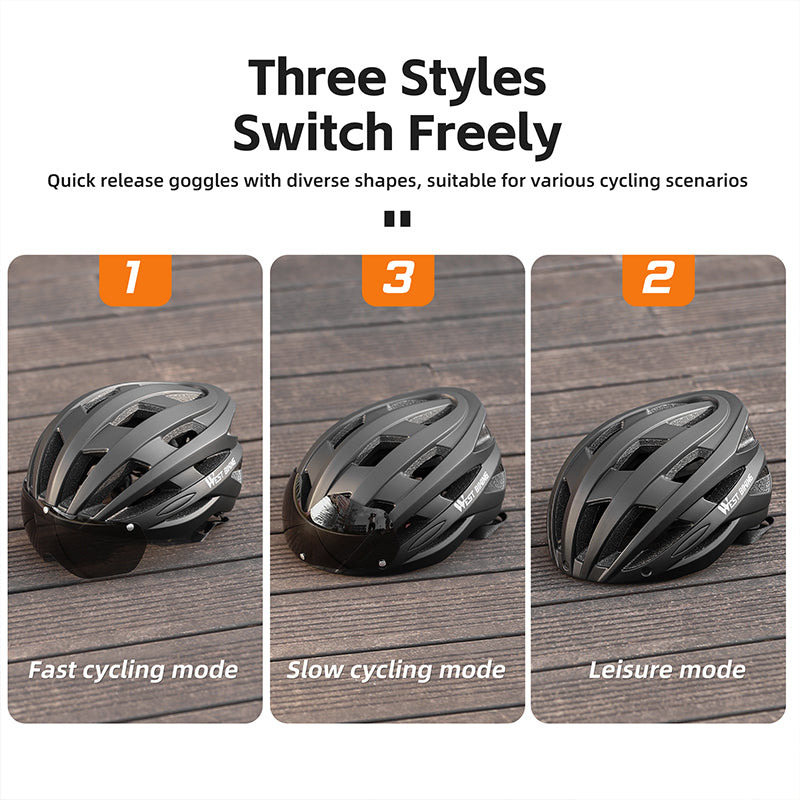 Magnetic Lens Cycling Helmet - Breathable, Lightweight MTB & Road Bike Helmet for Men & Women,… — product image 9