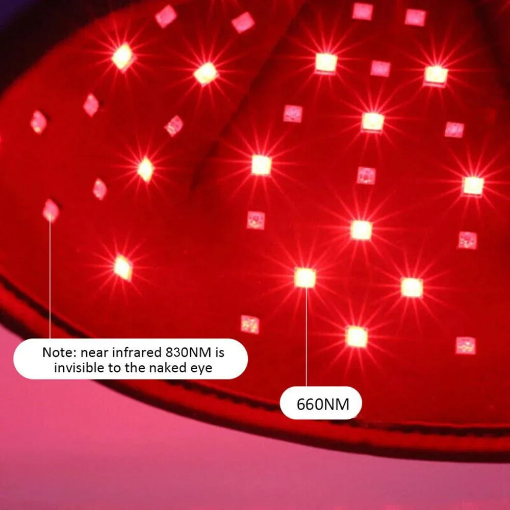 660nm & 830nm LED Light Cap – Red & Near-Infrared Wearable Hat for Scalp Comfort and Relaxation Use — product image 11