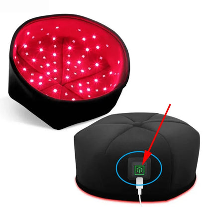 660nm & 830nm LED Light Cap – Red & Near-Infrared Wearable Hat for Scalp Comfort and Relaxation Use — product image 12