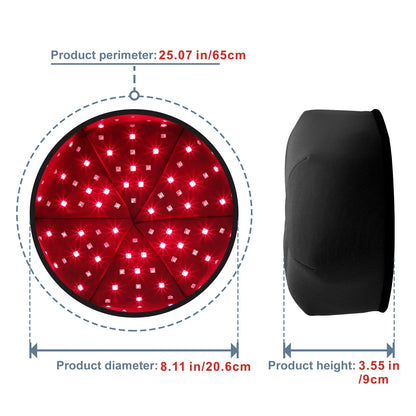 660nm & 830nm LED Light Cap – Red & Near-Infrared Wearable Hat for Scalp Comfort and Relaxation Use — product image 6