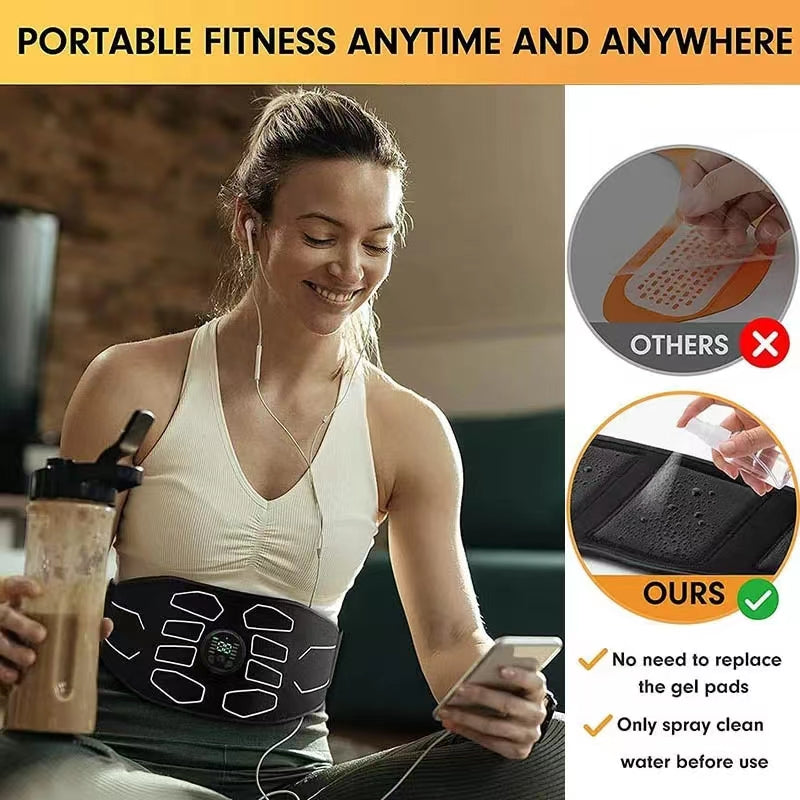 Abdominal Toning Belt - Electronic Muscle Stimulator for Home and Office Fitness — product image 10