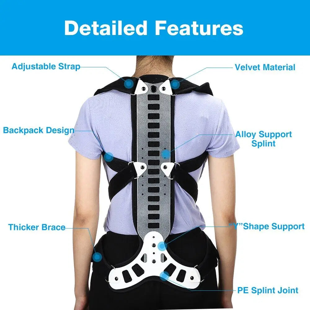 Adjustable Back Brace Posture Corrector for Scoliosis & Hunchback Relief — product image 4