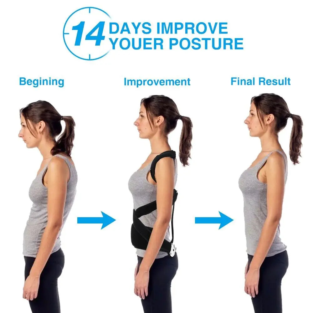 Adjustable Back Brace Posture Corrector for Scoliosis & Hunchback Relief — product image 5