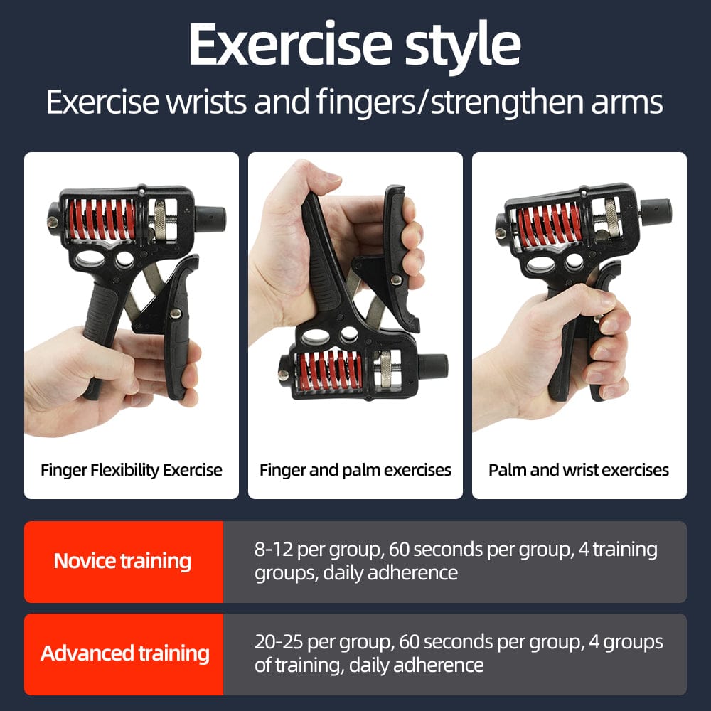 Adjustable Hand Grip Strengthener - 5-120kg Finger Expander for Arm — product image 8