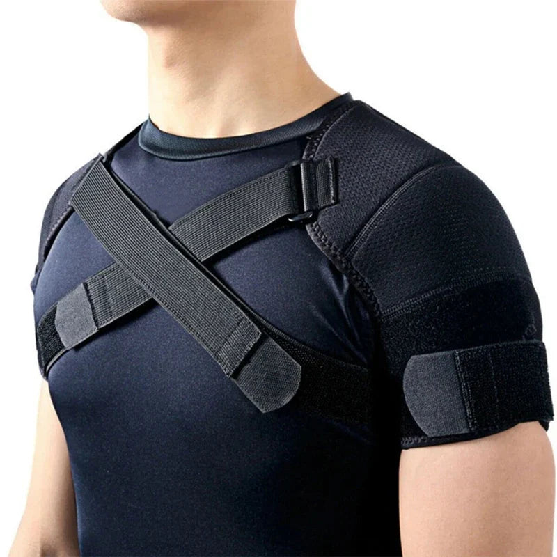 Adjustable Shoulder Brace for Sports, Back Pain Relief, Compression Support, Double Bandage Strap,… — product image 5