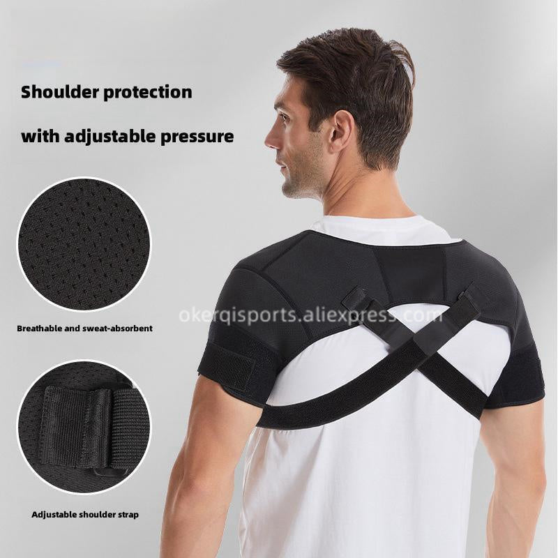Adjustable Shoulder Brace for Sports, Back Pain Relief, Compression Support, Double Bandage Strap,… — product image 9