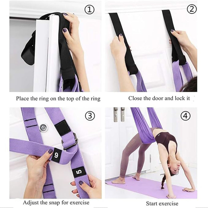 Aerial Yoga Belt – Durable Inversion Trainer for Yoga, Fitness, and Stretching, Thick Elastic Design… — product image 7