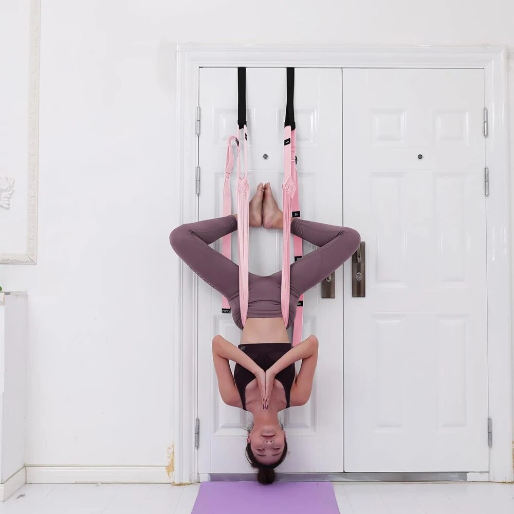 Aerial Yoga Strap – Adjustable Stretching & Inversion Belt for Leg Splits, Flexibility Training, with… — product image 11