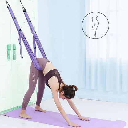 Aerial Yoga Strap – Adjustable Stretching & Inversion Belt for Leg Splits, Flexibility Training, with… — product image 8