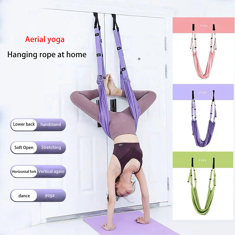 Aerial Yoga Strap – Adjustable Stretching & Inversion Belt for Leg Splits, Flexibility Training, with… — product image 9