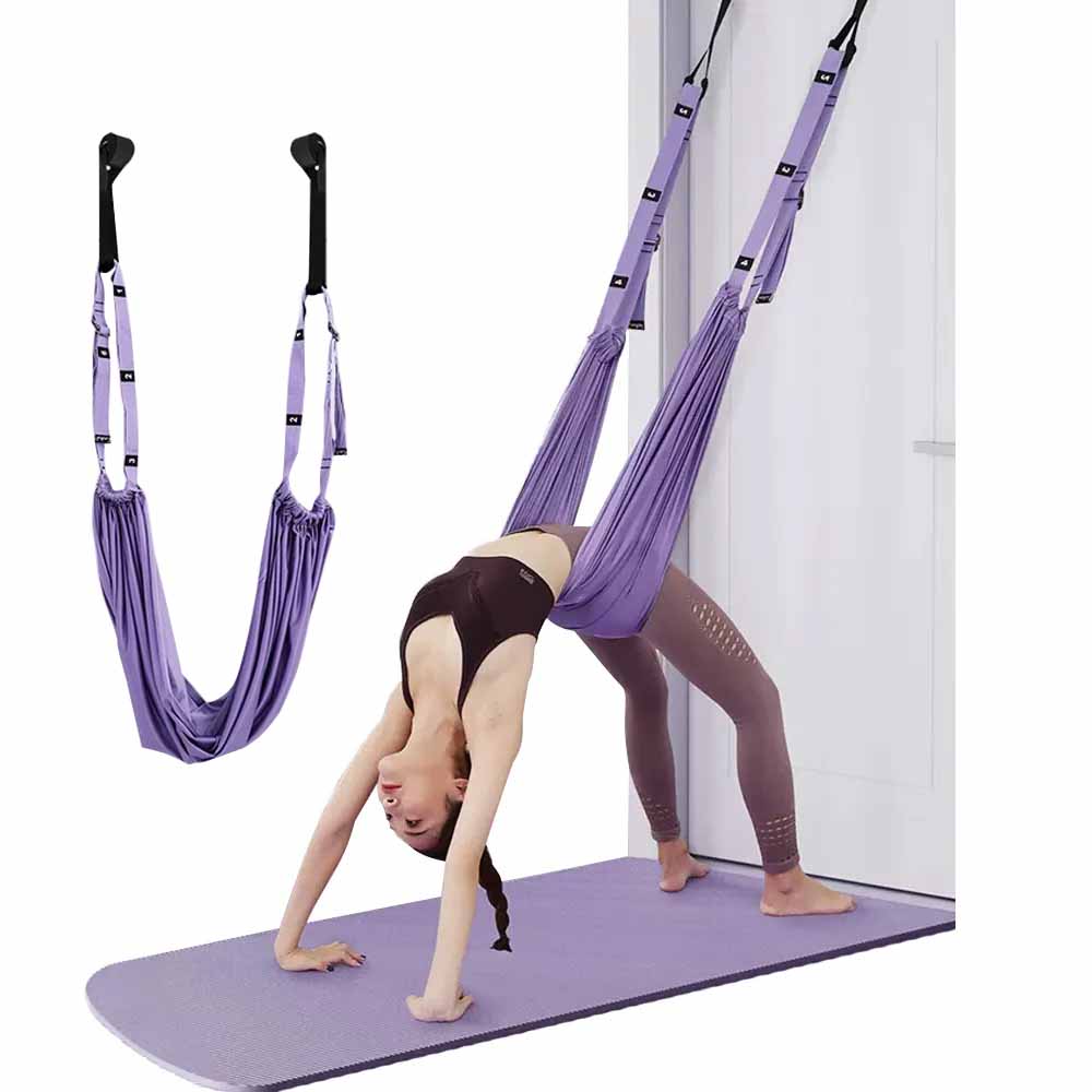 Aerial Yoga Strap – Adjustable Stretching & Inversion Belt for Leg Splits, Flexibility Training, with… — product image 5
