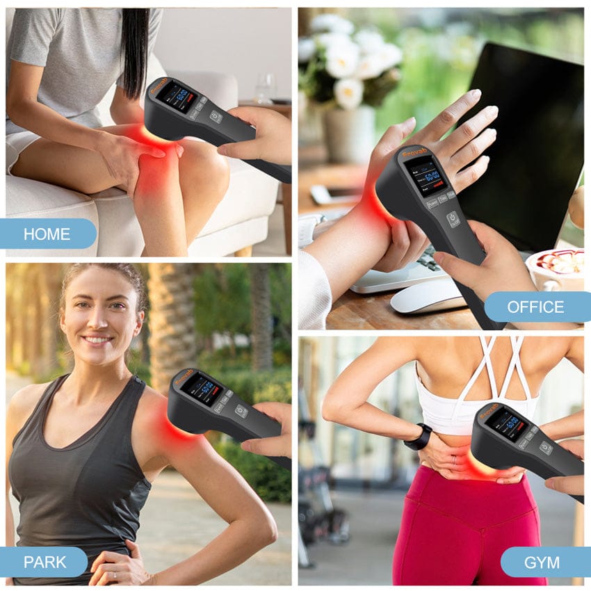 Cold Laser Therapy Device for Pain Relief | 4x808nm & 16x650nm Infrared Light Therapy | Handheld… — product image 4