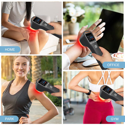 Cold Laser Therapy Device for Pain Relief | 4x808nm & 16x650nm Infrared Light Therapy | Handheld… — product image 4