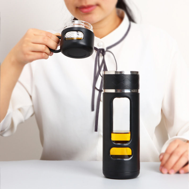 Double-Layer Insulated Tea Cup with Water Separation — product image 6