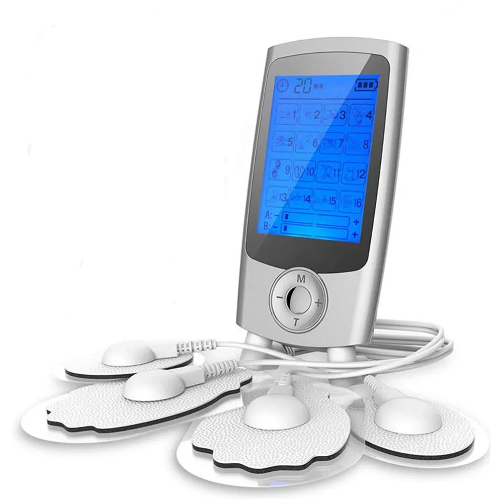 Dual-Channel Electric Pulse Massager – Rechargeable EMS/TENS Stimulation Device with 16 Modes, LCD… — product image 11