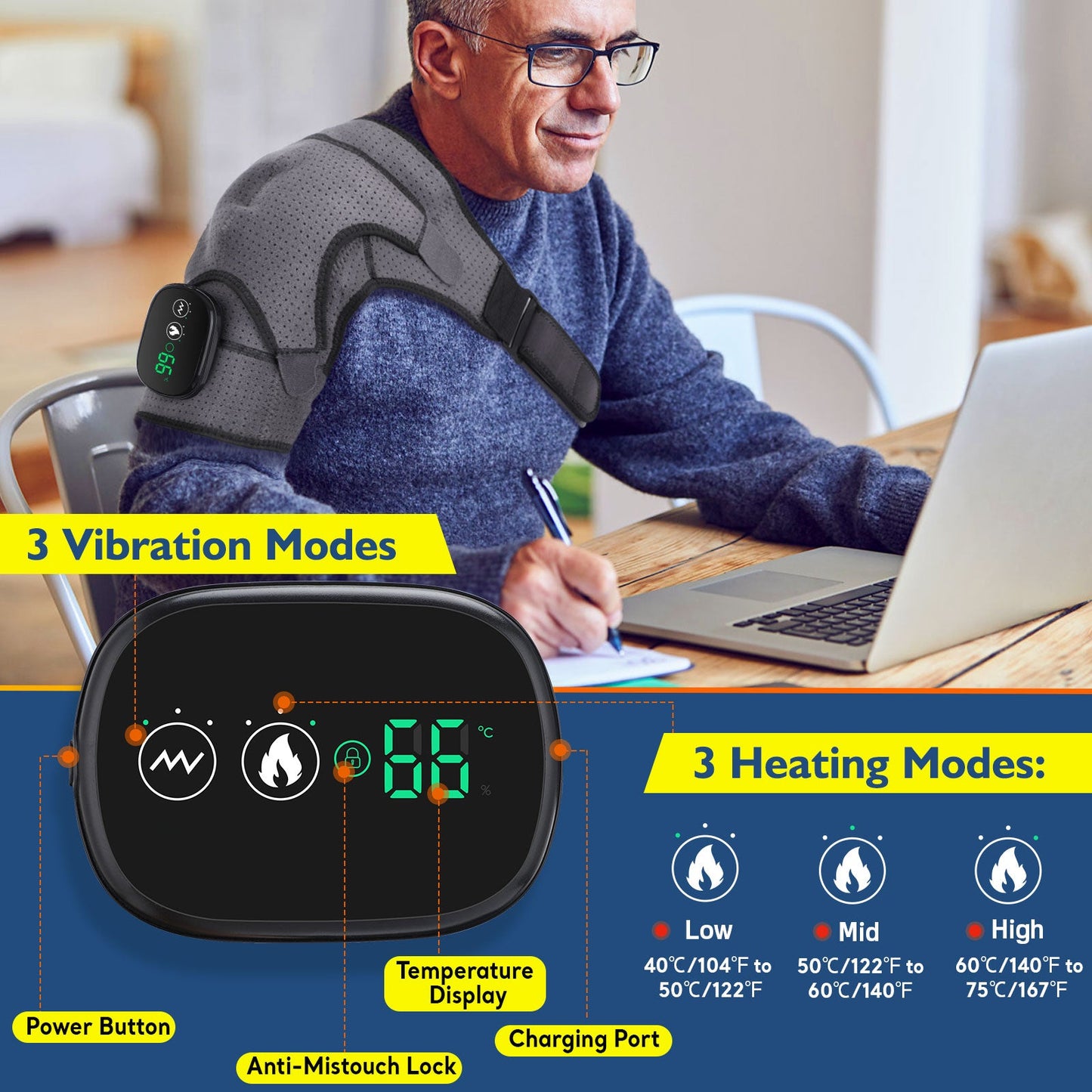 Electrically Heated Shoulder Pads - USB Charging — product image 10