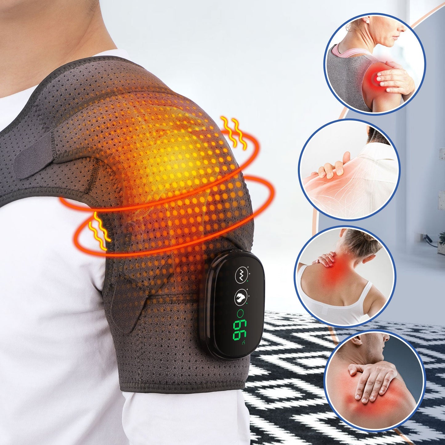 Electrically Heated Shoulder Pads - USB Charging — product image 3