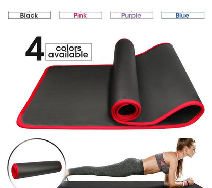 Extra Thick Yoga Mat – 10mm Non-Slip, Environmental NRB Material – 183x61cm, Reversible, Durable,… — product image 7