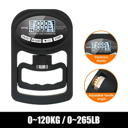 Grip Strength Tester – 265Lbs/120Kg Digital Hand Dynamometer with LCD Screen, USB Rechargeable,… — product image 9