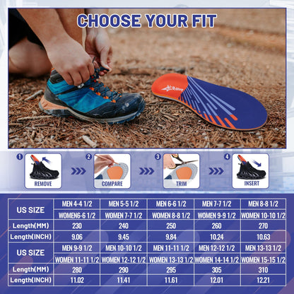 High Arch Support Orthopedic Insoles for Plantar Fasciitis Relief — product image 4