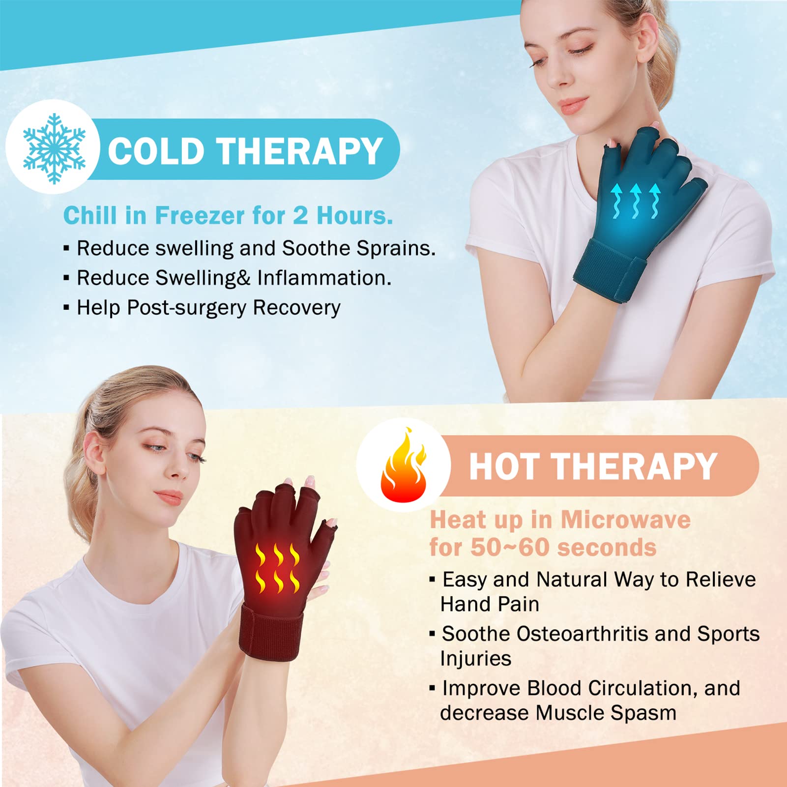 Hot & Cold Therapy Gloves for Arthritis Relief — product image 5