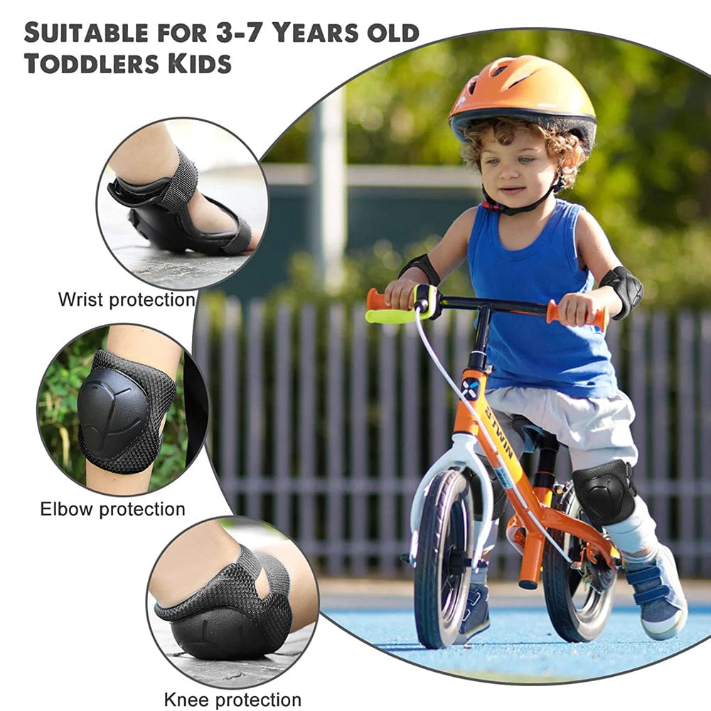Kids Knee Pads, Elbow Pads & Wrist Guards Safety Set for Ages 3-7, Adjustable Protective Gear for… — product image 11