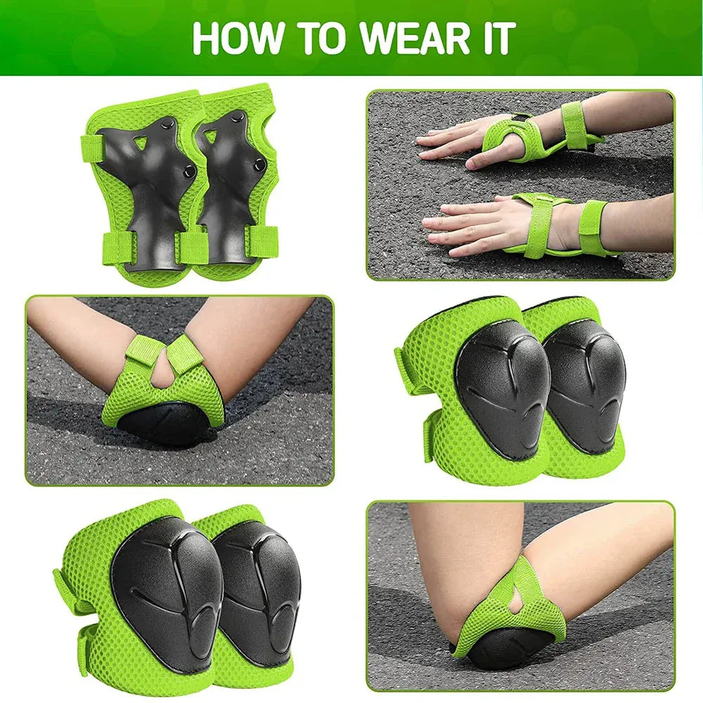 Kids Knee Pads, Elbow Pads & Wrist Guards Safety Set for Ages 3-7, Adjustable Protective Gear for… — product image 12