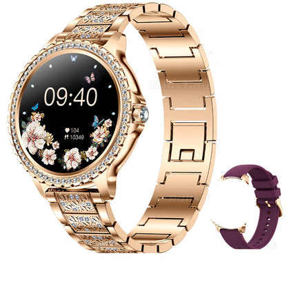 Luxury Women's Smartwatch – Heart Rate, Blood Oxygen, Sleep Monitoring, Bluetooth Call, Diamond… — product image 9