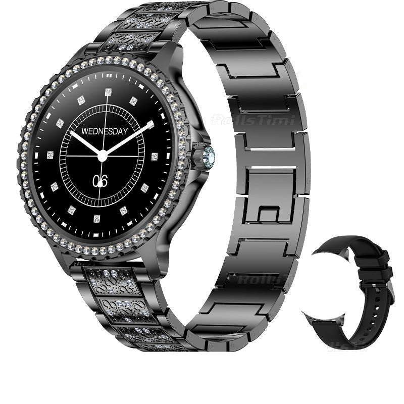 Luxury Women's Smartwatch – Heart Rate, Blood Oxygen, Sleep Monitoring, Bluetooth Call, Diamond… — product image 8
