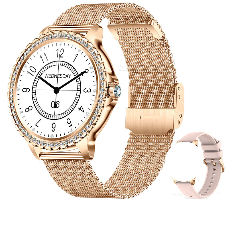 Luxury Women's Smartwatch – Heart Rate, Blood Oxygen, Sleep Monitoring, Bluetooth Call, Diamond… — product image 6