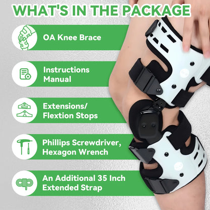 OA Unloader Knee Brace – Adjustable Hinged Support with Medial Offloading and Range of Motion Control — product image 6