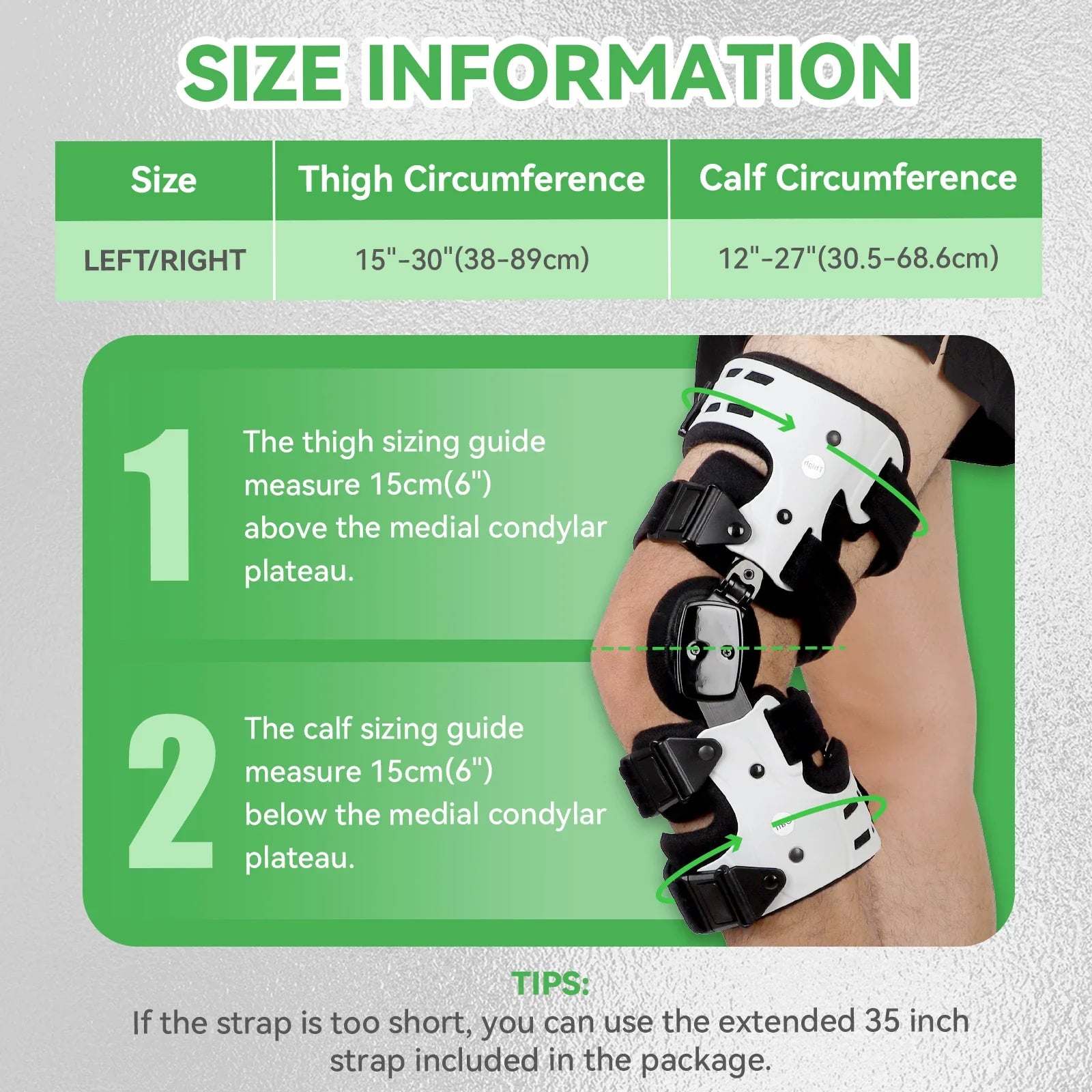 OA Unloader Knee Brace – Adjustable Hinged Support with Medial Offloading and Range of Motion Control — product image 9