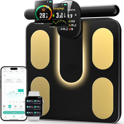 Professional Smart Body Fat Scale – 8 Electrodes Body Composition Analyzer, Bioimpedance Technology,… — product image 1